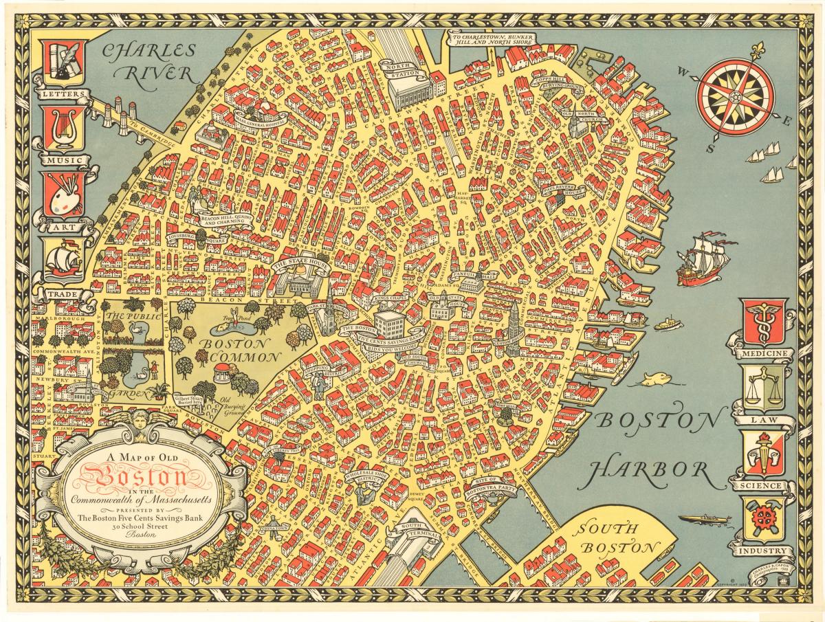 波士顿古地图