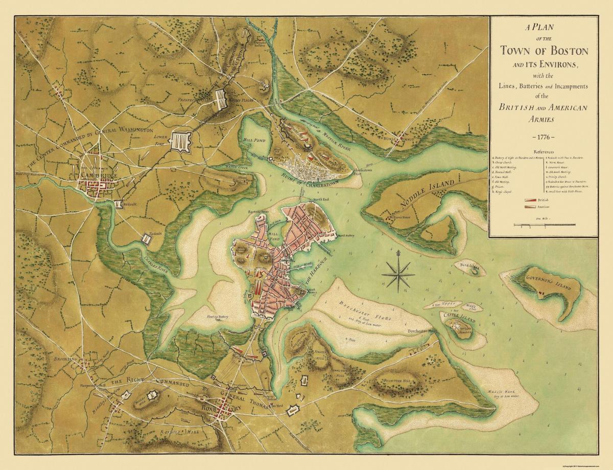 波士顿历史地图